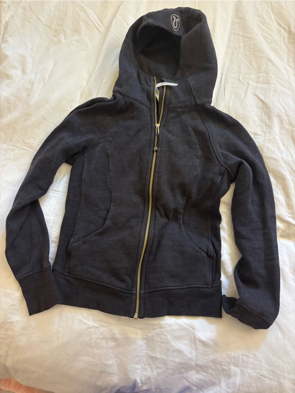 Lululemon Women's Dark Charcoal Zip-Up Hoodie Jacket